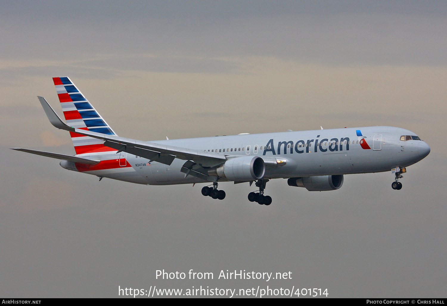 Aircraft Photo of N347AN | Boeing 767-323/ER | American Airlines | AirHistory.net #401514