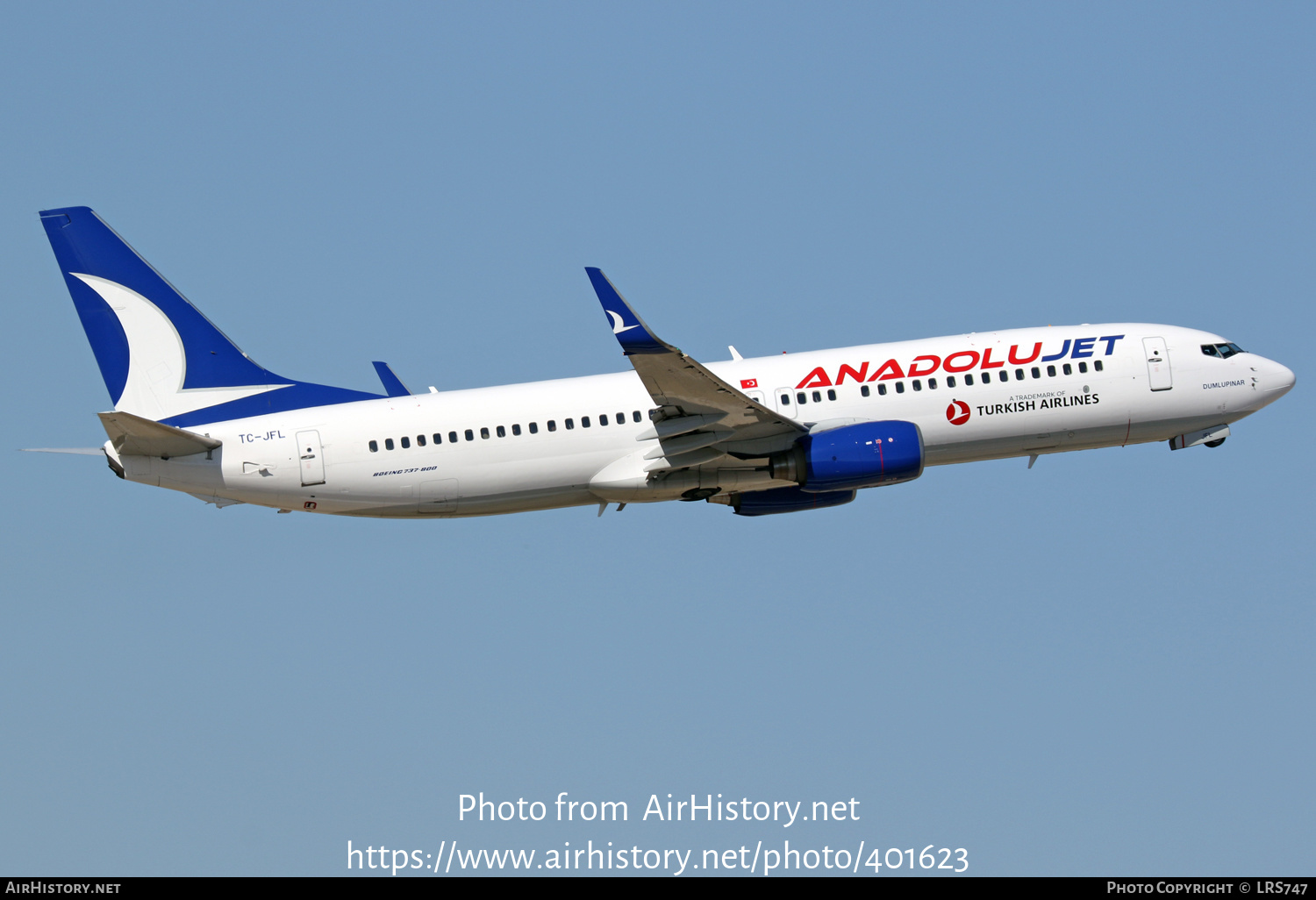 Aircraft Photo of TC-JFL | Boeing 737-8F2 | AnadoluJet | AirHistory.net #401623