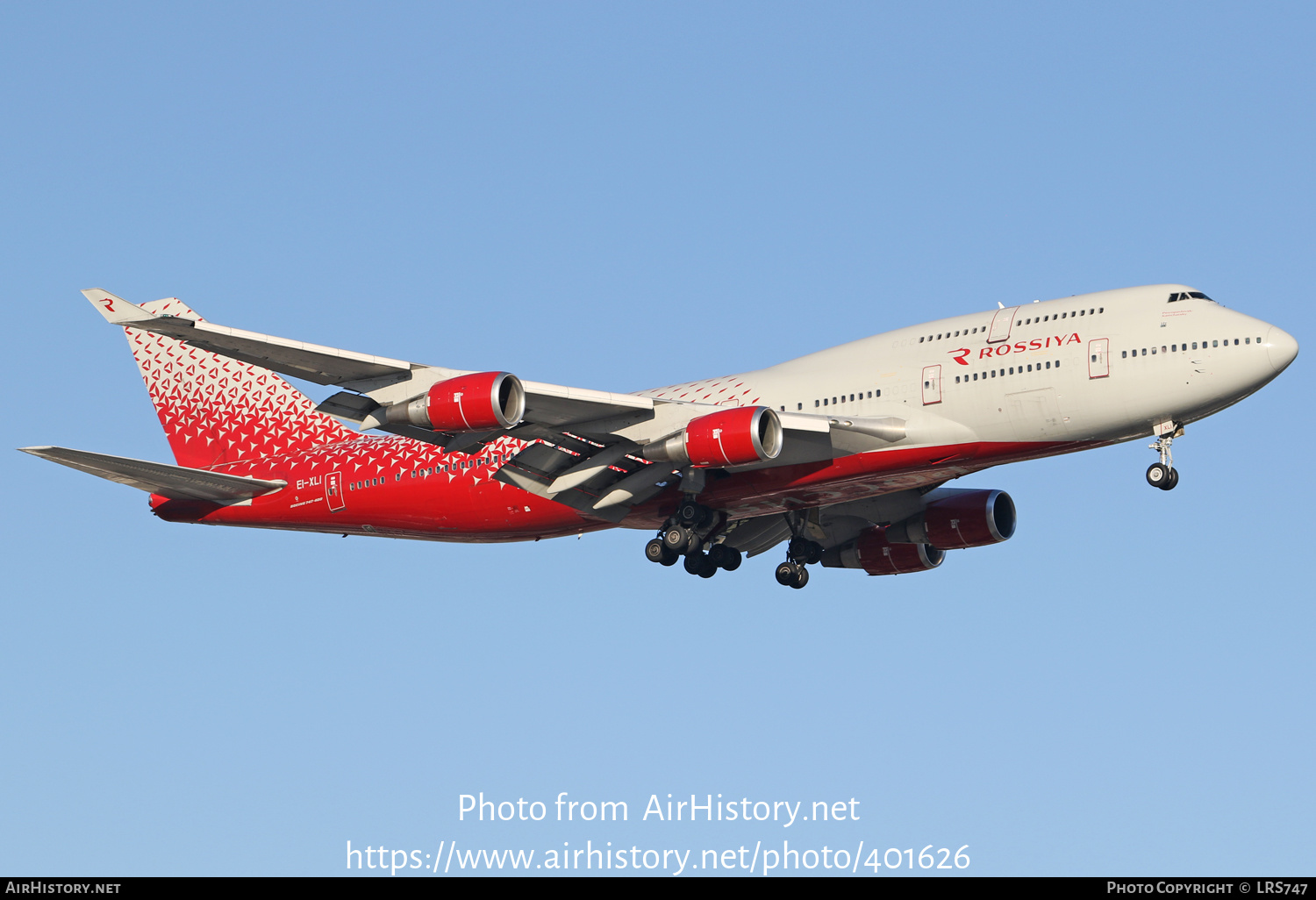 Aircraft Photo of EI-XLI | Boeing 747-446 | Rossiya - Russian Airlines | AirHistory.net #401626