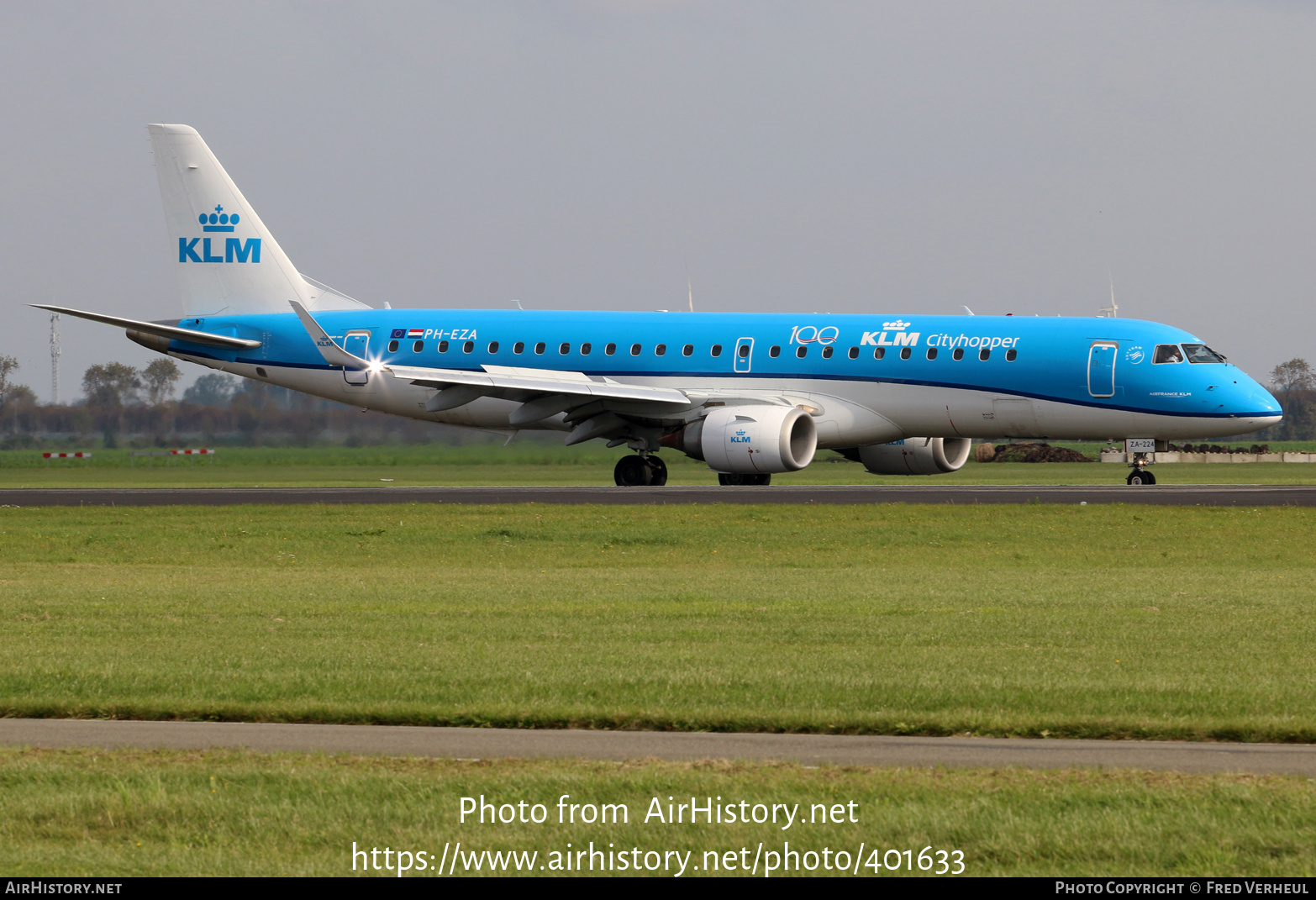 Aircraft Photo of PH-EZA | Embraer 190STD (ERJ-190-100STD) | KLM Cityhopper | AirHistory.net #401633