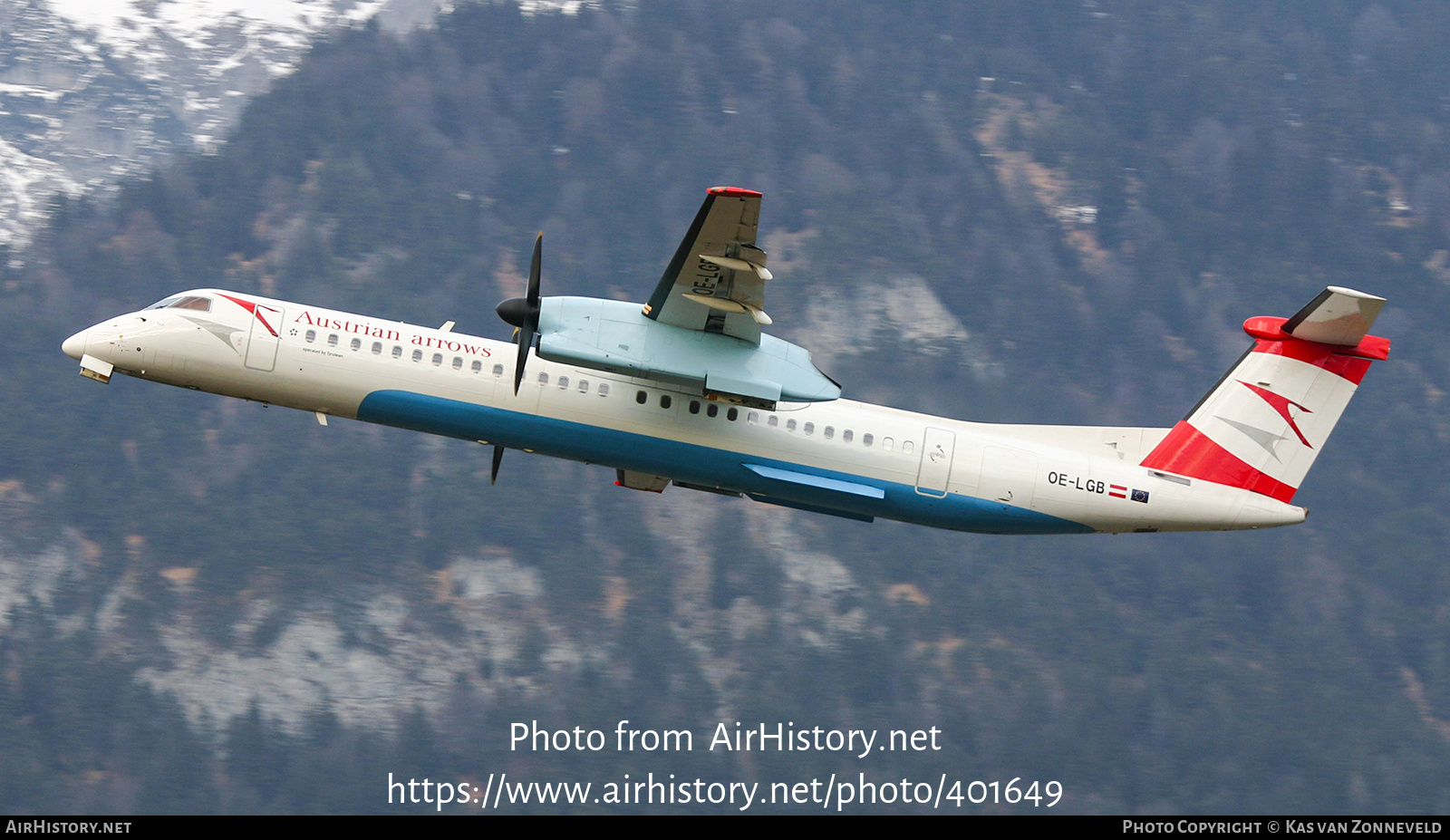 Aircraft Photo of OE-LGB | Bombardier DHC-8-402 Dash 8 | Austrian Arrows | AirHistory.net #401649