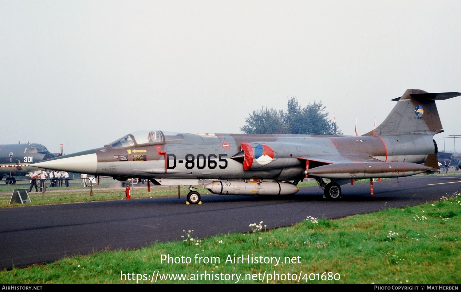 Aircraft Photo of D-8065 | Lockheed RF-104G Starfighter | Netherlands - Air Force | AirHistory.net #401680