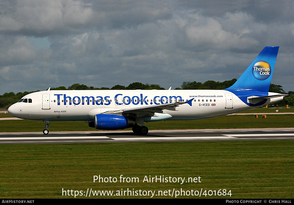 Aircraft Photo of G-VCED | Airbus A320-231 | Thomas Cook Airlines | AirHistory.net #401684