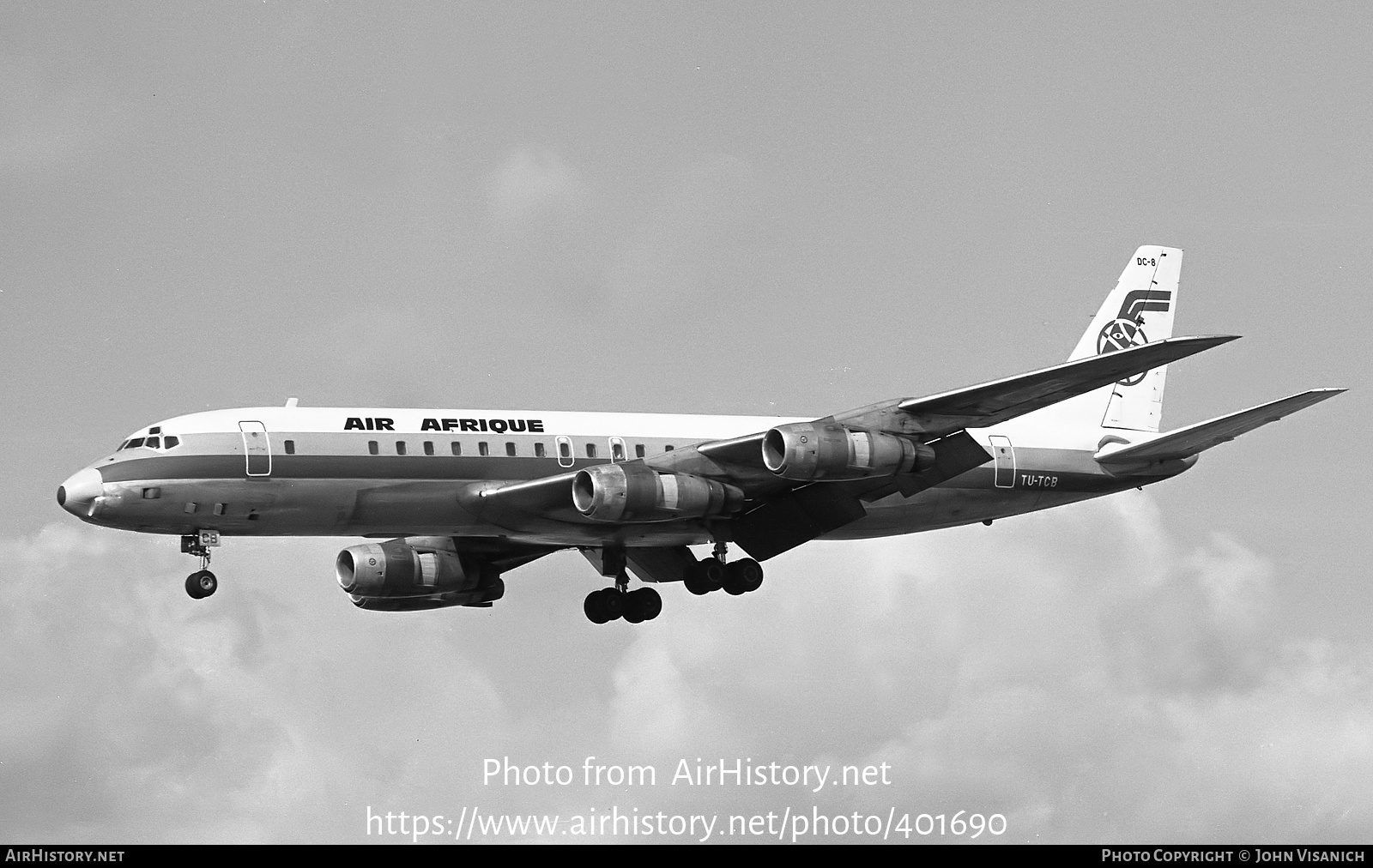 Aircraft Photo of TU-TCB | Douglas DC-8-53 | Air Afrique | AirHistory.net #401690