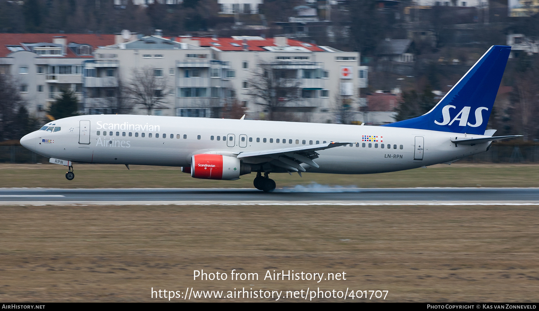 Aircraft Photo of LN-RPN | Boeing 737-883 | Scandinavian Airlines - SAS | AirHistory.net #401707