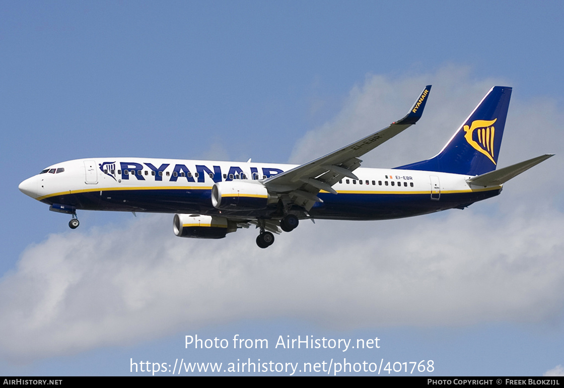 Aircraft Photo of EI-EBR | Boeing 737-8AS | Ryanair | AirHistory.net #401768