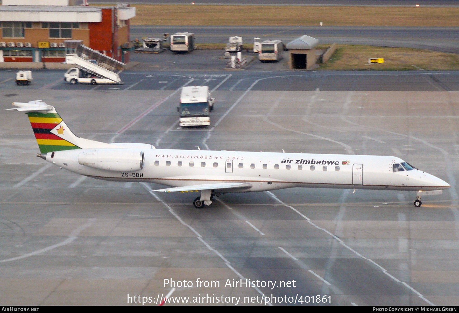 Aircraft Photo of ZS-BBH | Embraer ERJ-145LR (EMB-145LR) | Air Zimbabwe | AirHistory.net #401861