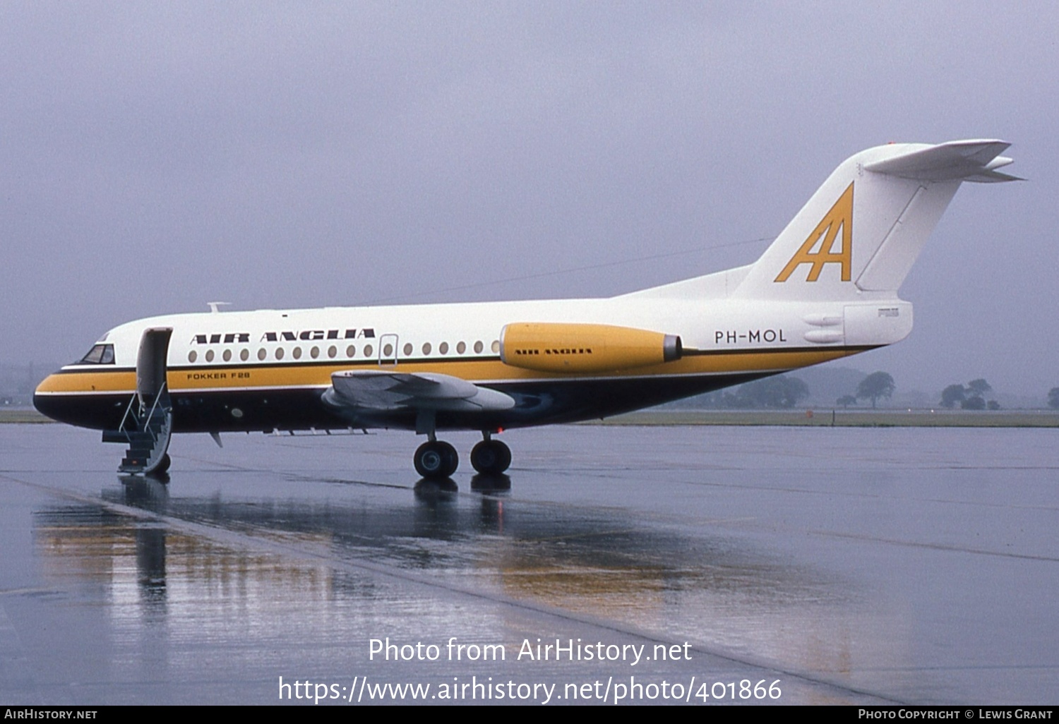 Aircraft Photo of PH-MOL | Fokker F28-1000 Fellowship | Air Anglia | AirHistory.net #401866