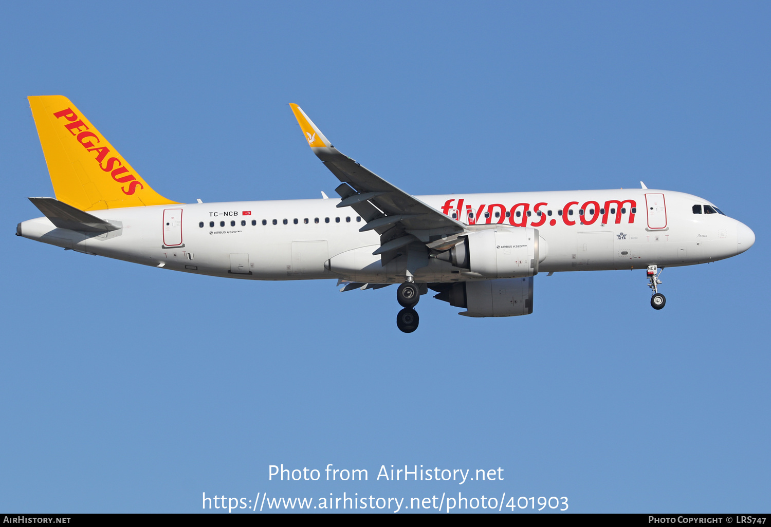 Aircraft Photo of TC-NCB | Airbus A320-251N | Pegasus Airlines | AirHistory.net #401903