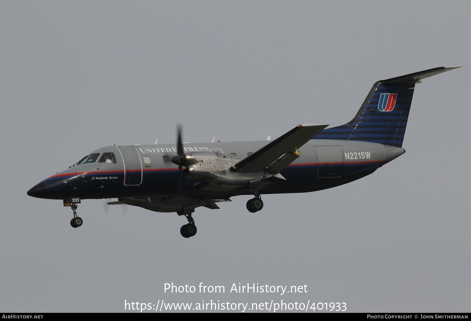 Aircraft Photo of N221SW | Embraer EMB-120ER Brasilia | United Express | AirHistory.net #401933