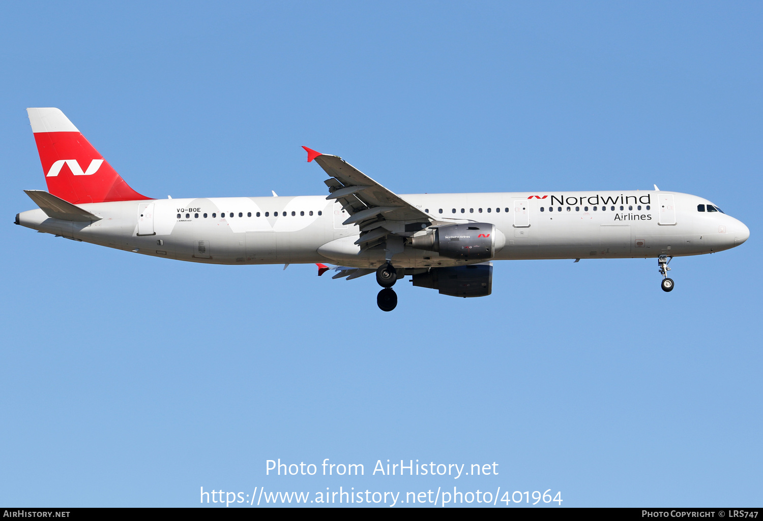 Aircraft Photo of VQ-BOE | Airbus A321-211 | Nordwind Airlines | AirHistory.net #401964