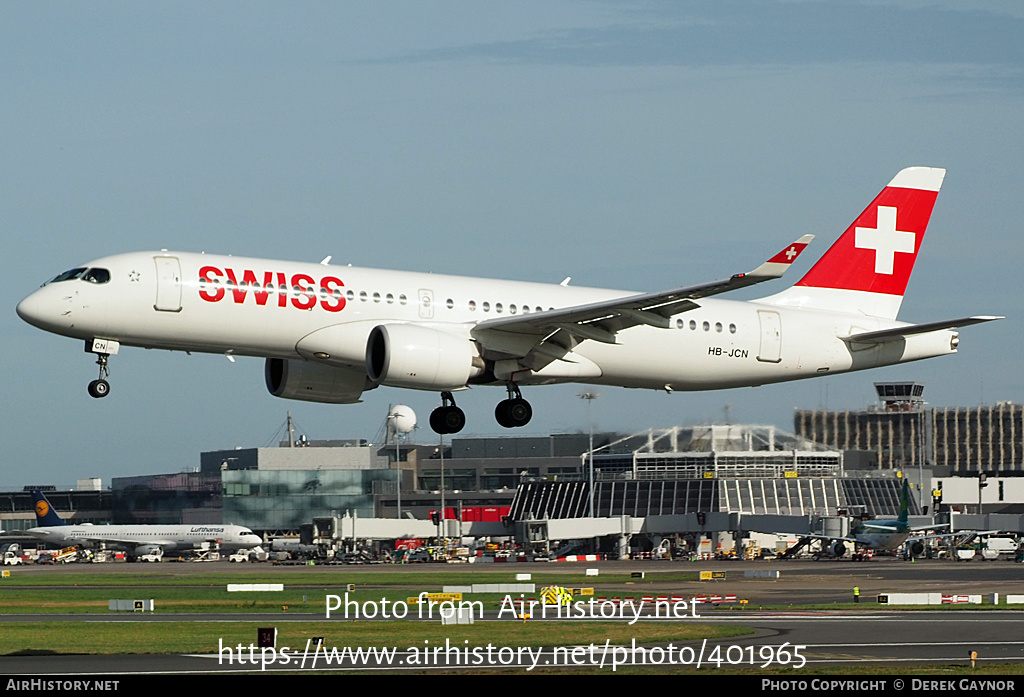 Aircraft Photo of HB-JCN | Airbus A220-371 (BD-500-1A11) | Swiss International Air Lines | AirHistory.net #401965