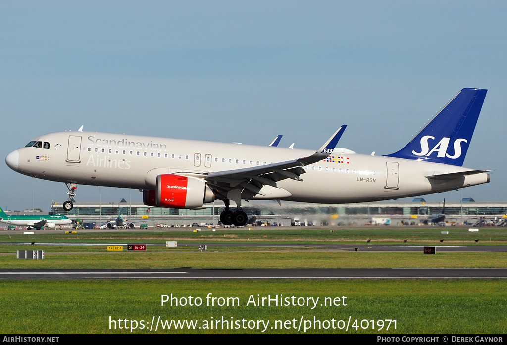 Aircraft Photo of LN-RGN | Airbus A320-251N | Scandinavian Airlines - SAS | AirHistory.net #401971