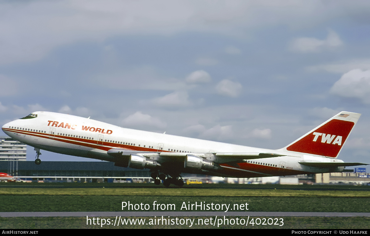 Aircraft Photo of N53110 | Boeing 747-131 | Trans World Airlines - TWA | AirHistory.net #402023