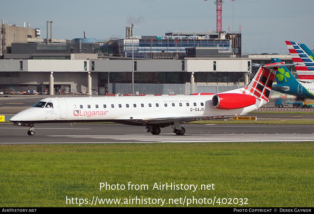 Aircraft Photo of G-SAJS | Embraer ERJ-145EP (EMB-145EP) | Loganair | AirHistory.net #402032