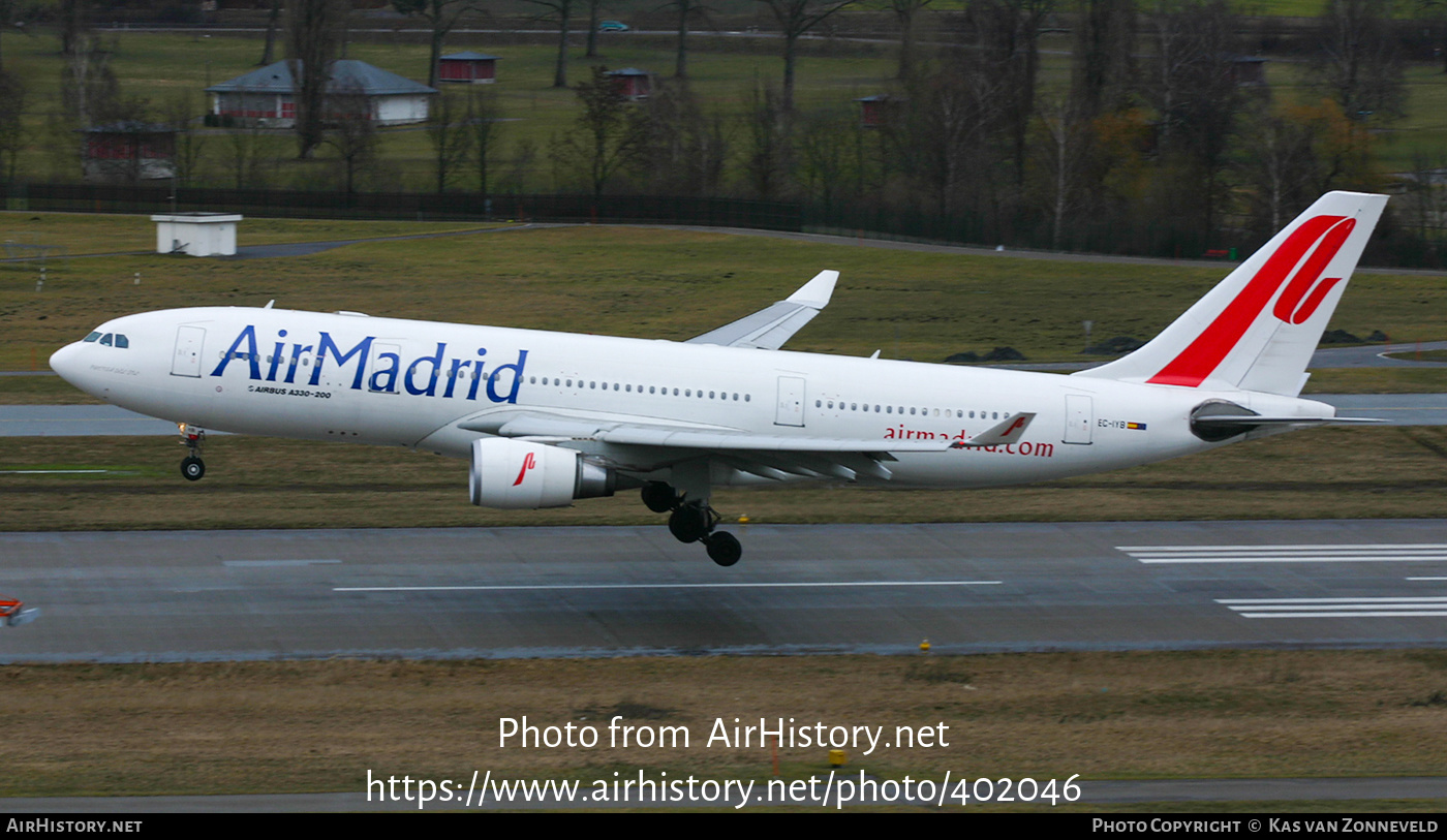 Aircraft Photo of EC-IYB | Airbus A330-202 | Air Madrid | AirHistory.net #402046