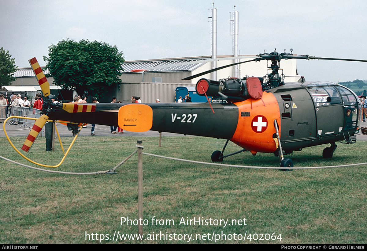 Aircraft Photo of V-227 | Aerospatiale SA-316B Alouette III | Switzerland - Air Force | AirHistory.net #402064