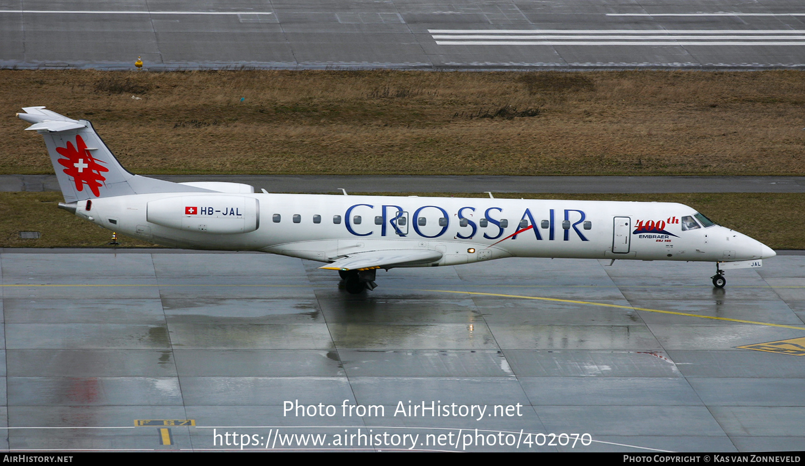 Aircraft Photo of HB-JAL | Embraer ERJ-145LU (EMB-145LU) | Crossair | AirHistory.net #402070