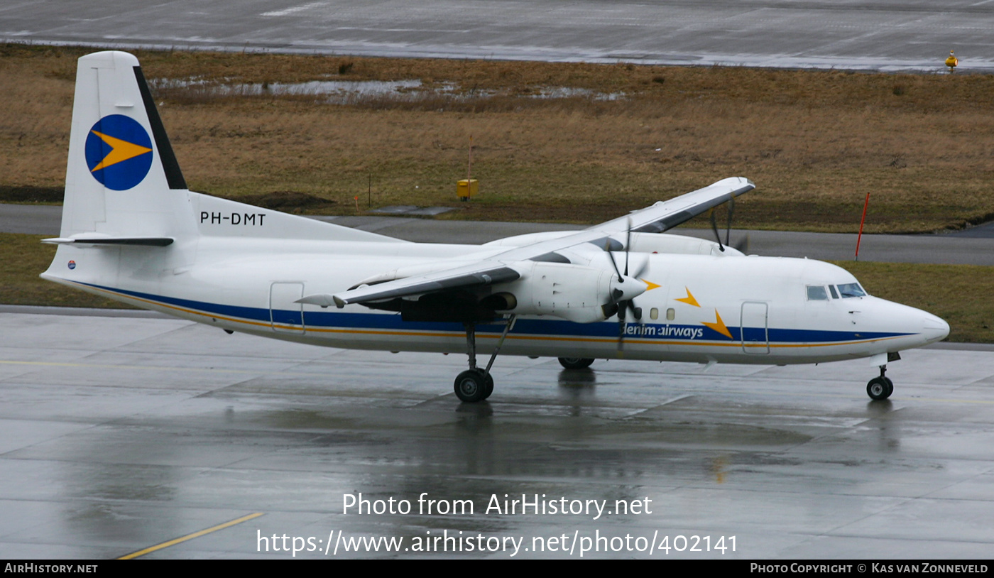 Aircraft Photo of PH-DMT | Fokker 50 | Denim Airways | AirHistory.net #402141