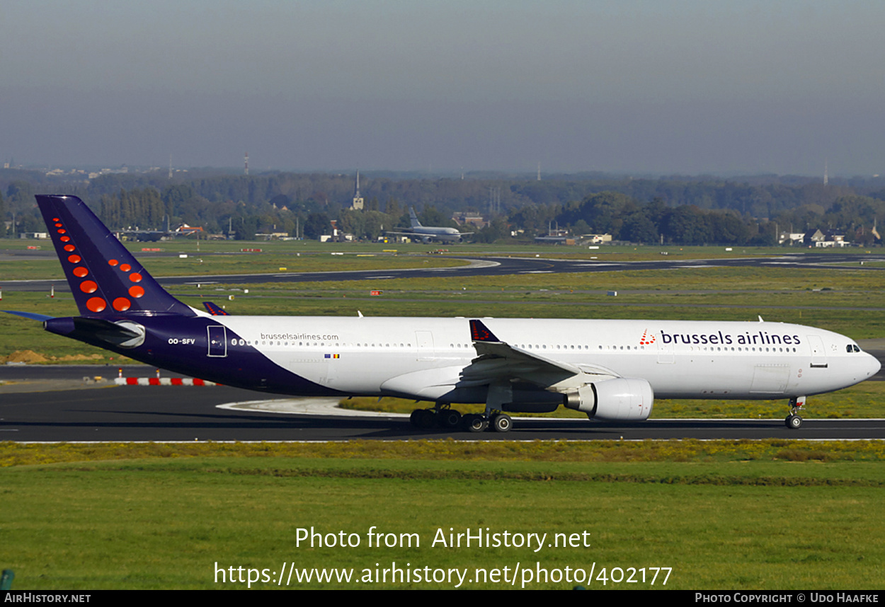 Aircraft Photo of OO-SFV | Airbus A330-322 | Brussels Airlines | AirHistory.net #402177