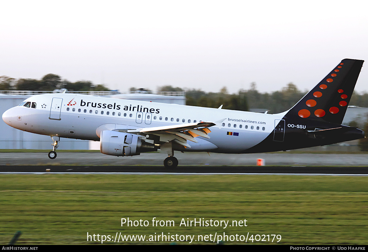 Aircraft Photo of OO-SSU | Airbus A319-111 | Brussels Airlines | AirHistory.net #402179