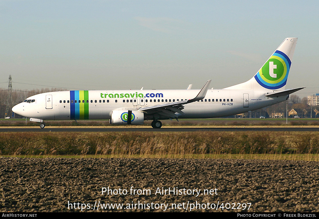 Aircraft Photo of PH-HZB | Boeing 737-8K2 | Transavia | AirHistory.net #402297