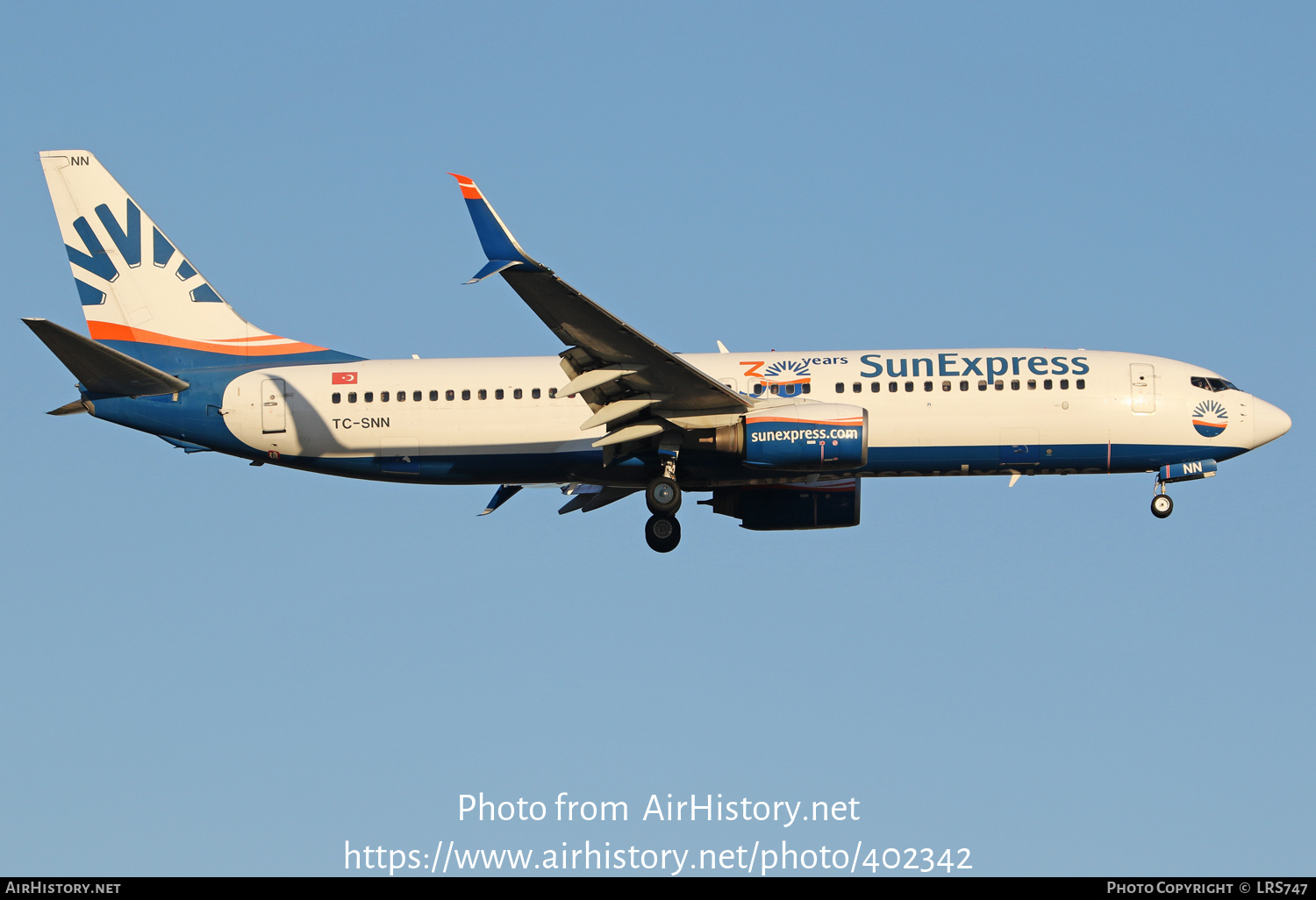 Aircraft Photo of TC-SNN | Boeing 737-8HC | SunExpress | AirHistory.net #402342