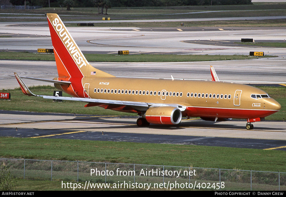 Aircraft Photo of N714CB | Boeing 737-7H4 | Southwest Airlines | AirHistory.net #402458