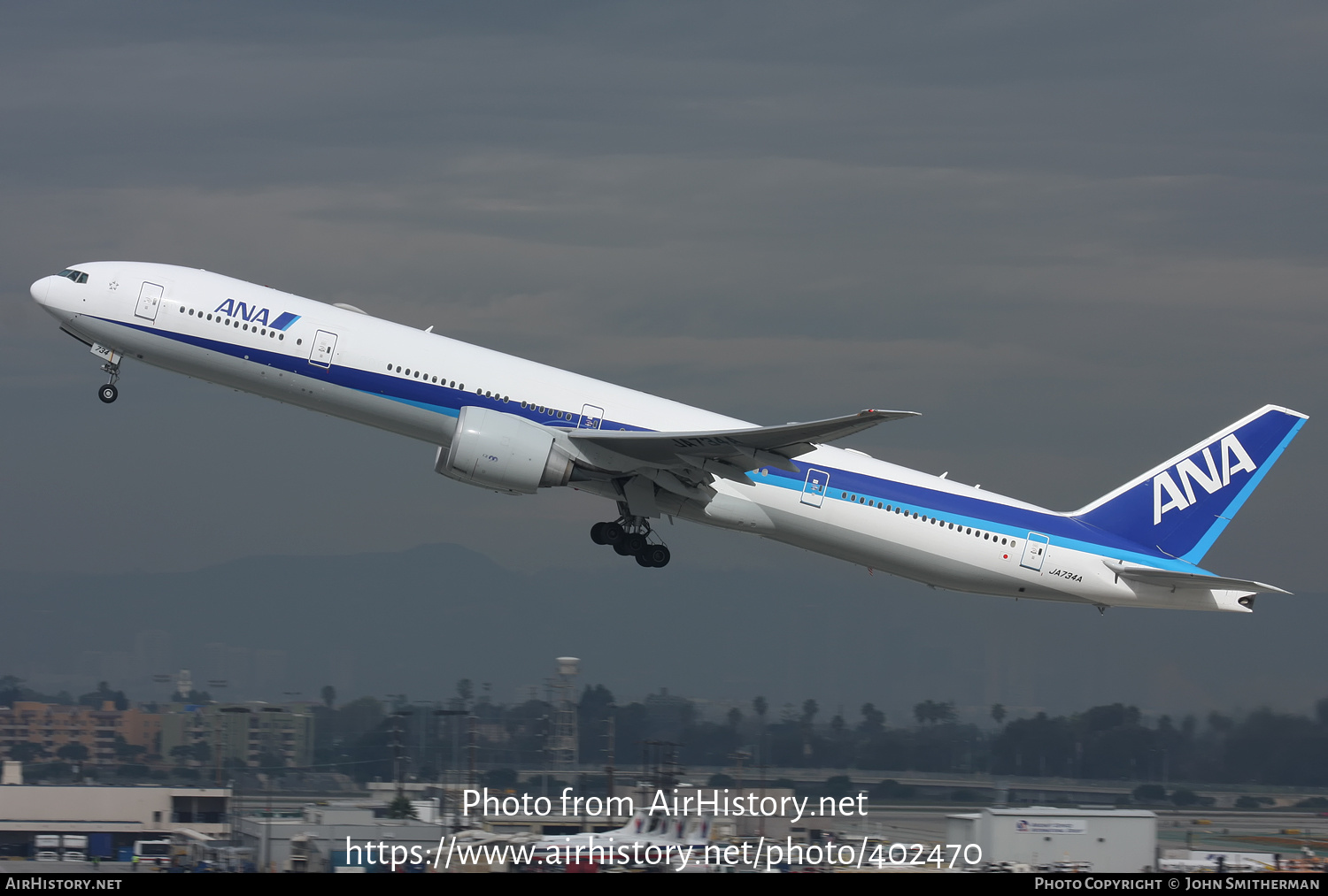 Aircraft Photo of JA734A | Boeing 777-381/ER | All Nippon Airways - ANA | AirHistory.net #402470