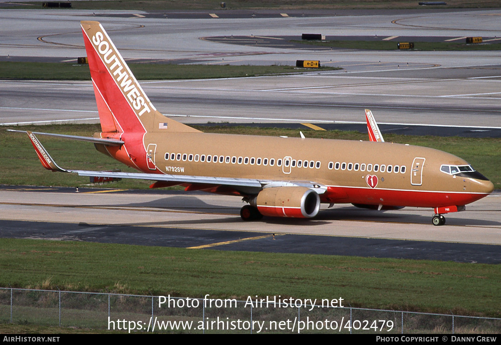 Aircraft Photo of N792SW | Boeing 737-7H4 | Southwest Airlines | AirHistory.net #402479