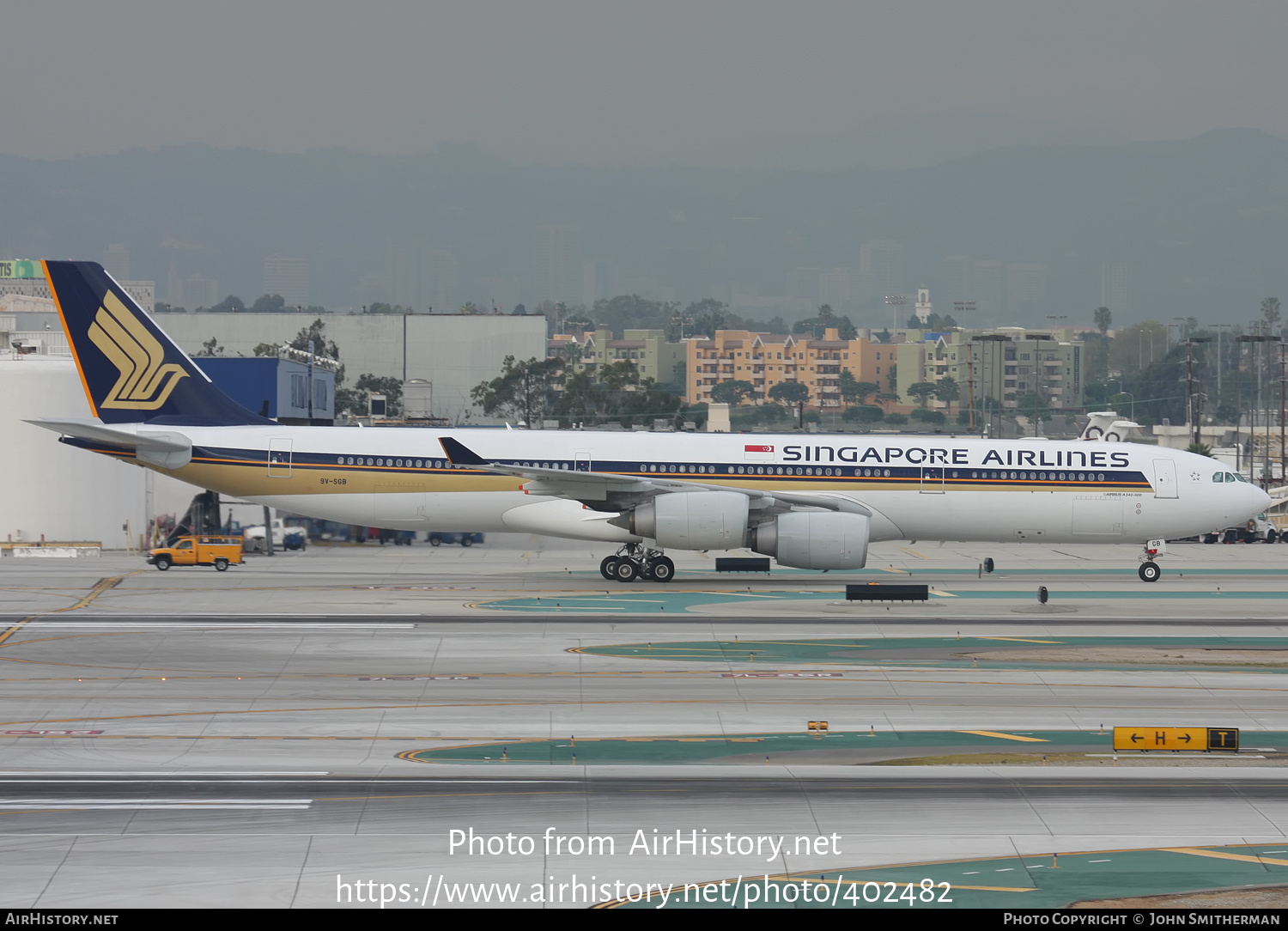 Aircraft Photo of 9V-SGB | Airbus A340-541 | Singapore Airlines | AirHistory.net #402482