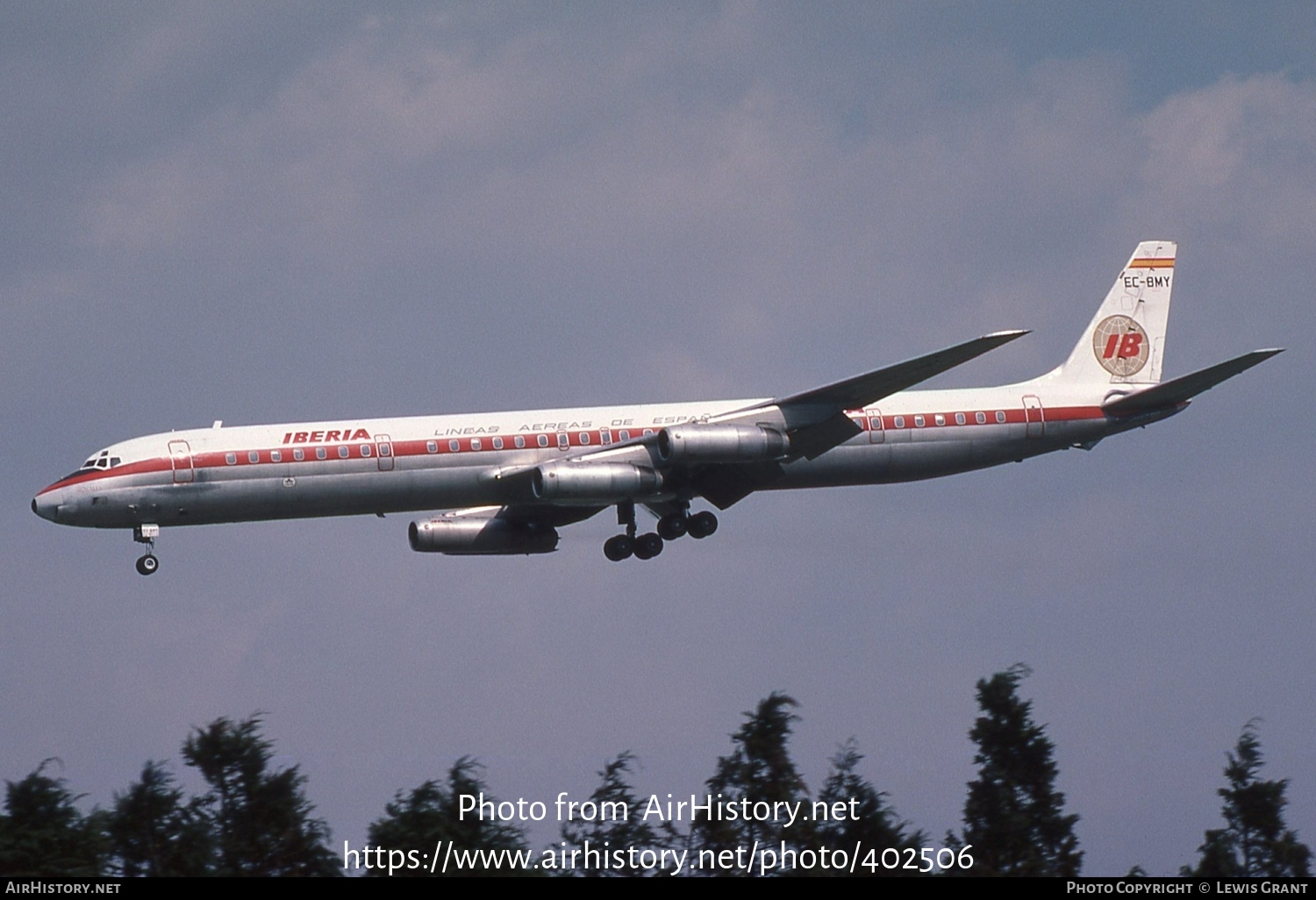 Aircraft Photo of EC-BMY | McDonnell Douglas DC-8-63 | Iberia | AirHistory.net #402506