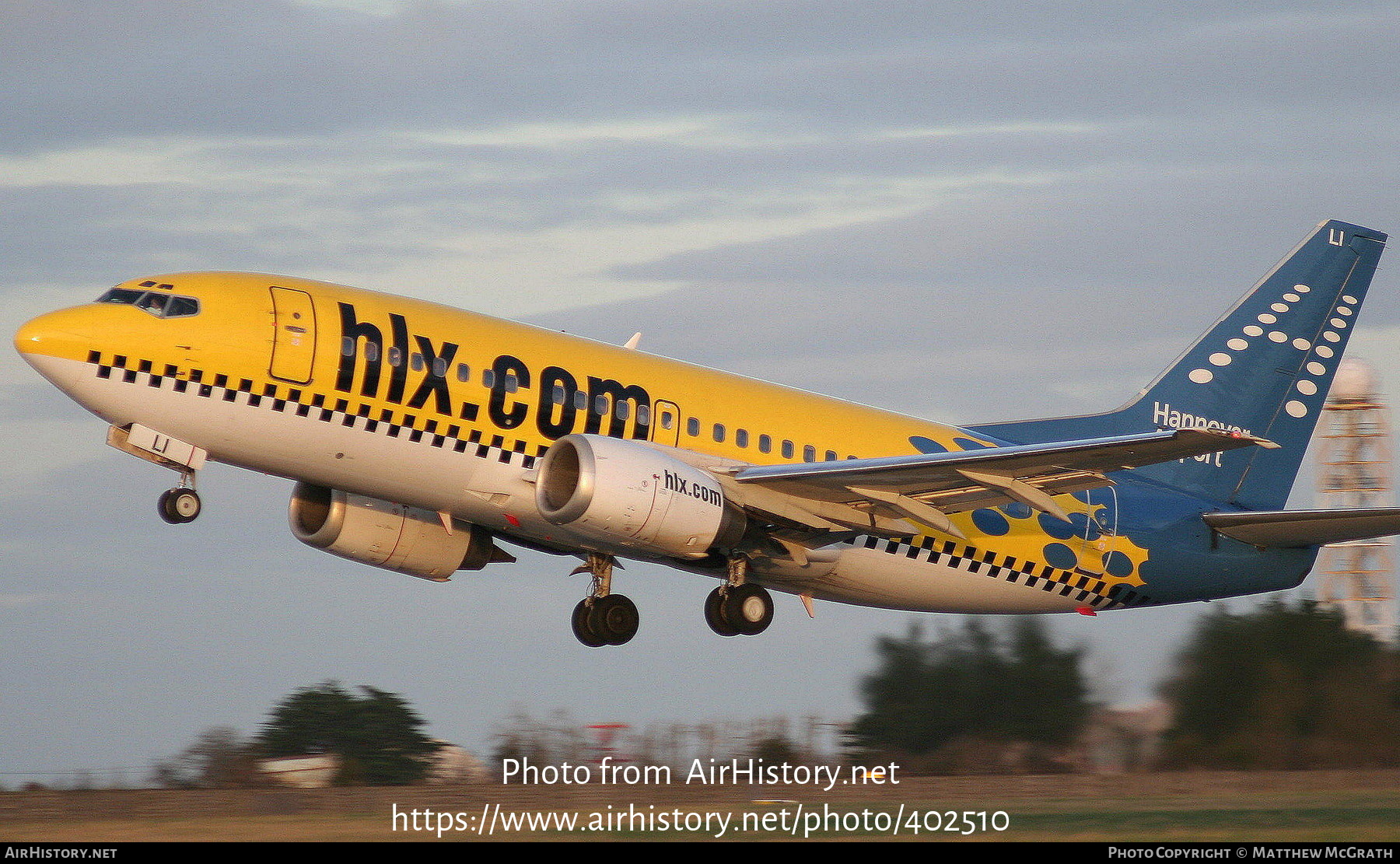 Aircraft Photo of D-AHLI | Boeing 737-5K5 | Hapag-Lloyd Express | AirHistory.net #402510