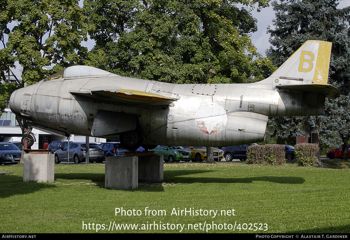 Aircraft Photo of B yellow / 29447 | Saab J29F Tunnan | Austria - Air Force | AirHistory.net #402523