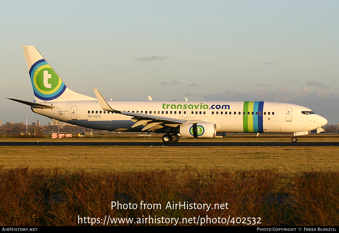 Aircraft Photo of PH-HZO | Boeing 737-8K2 | Transavia | AirHistory.net #402532