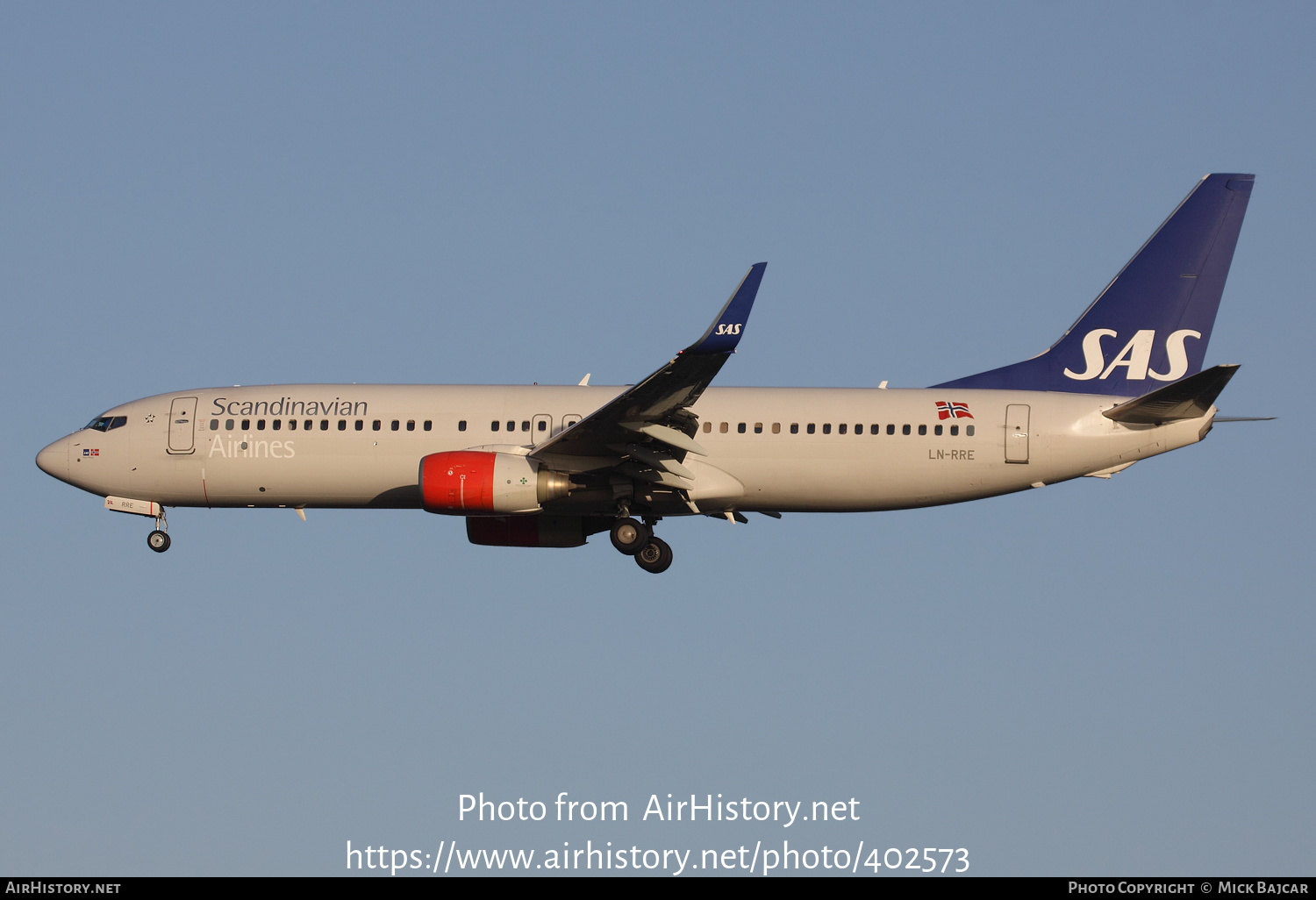 Aircraft Photo of LN-RRE | Boeing 737-85P | Scandinavian Airlines - SAS | AirHistory.net #402573