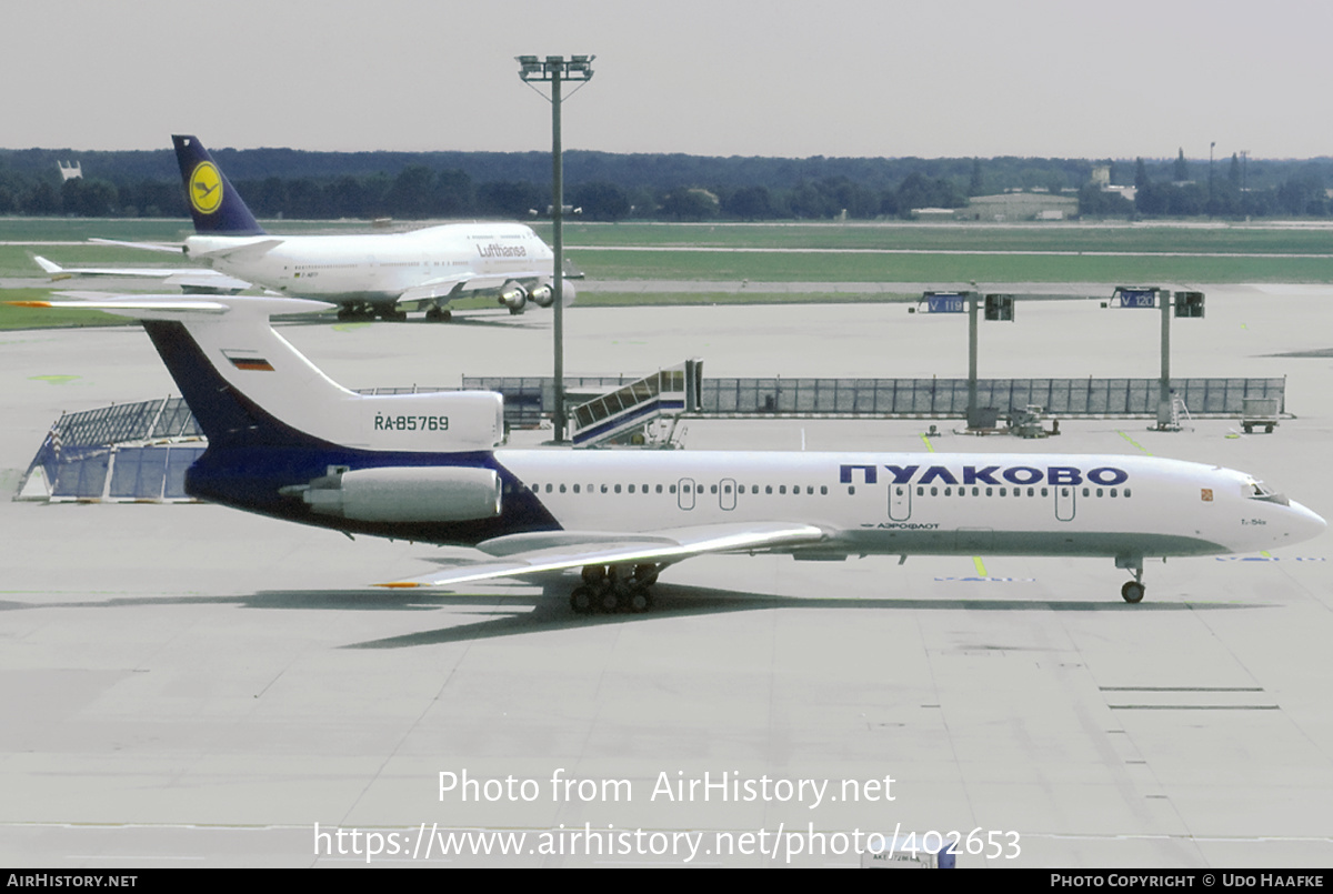 Aircraft Photo of RA-85769 | Tupolev Tu-154M | Pulkovo Airlines | AirHistory.net #402653