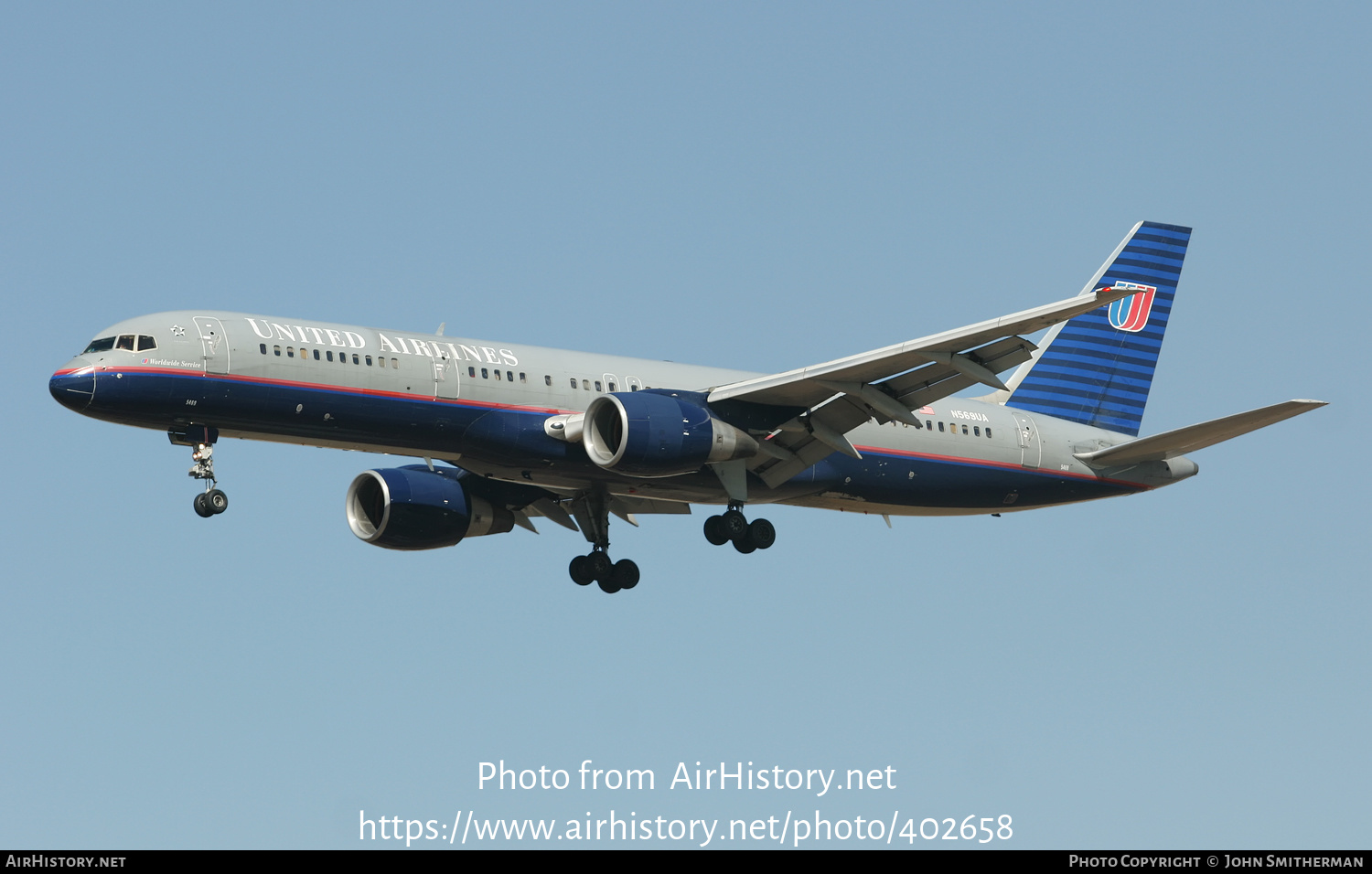 Aircraft Photo of N569UA | Boeing 757-222 | United Airlines | AirHistory.net #402658