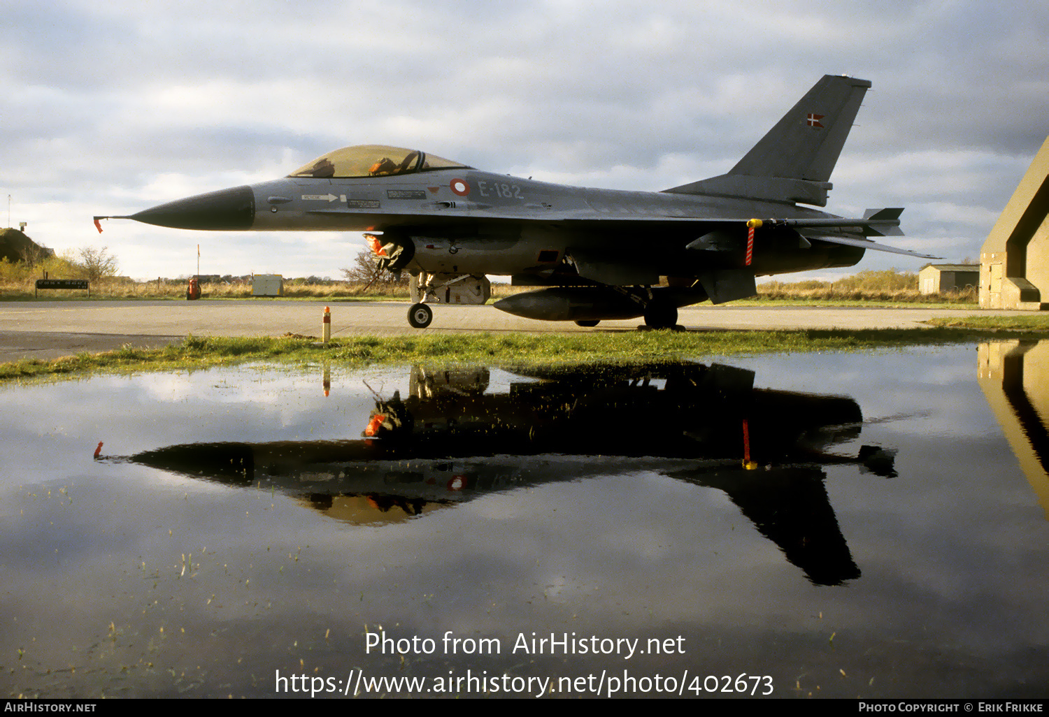 Aircraft Photo of E-182 | General Dynamics F-16A Fighting Falcon | Denmark - Air Force | AirHistory.net #402673