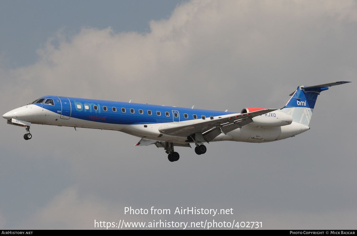 Aircraft Photo of G-RJXO | Embraer ERJ-145MP (EMB-145MP) | BMI Regional | AirHistory.net #402731