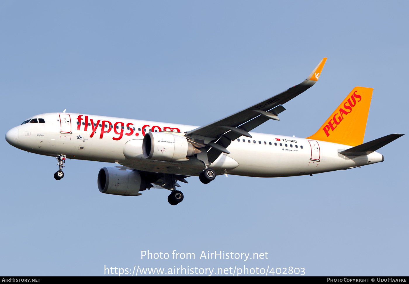 Aircraft Photo of TC-NBD | Airbus A320-251N | Pegasus Airlines | AirHistory.net #402803