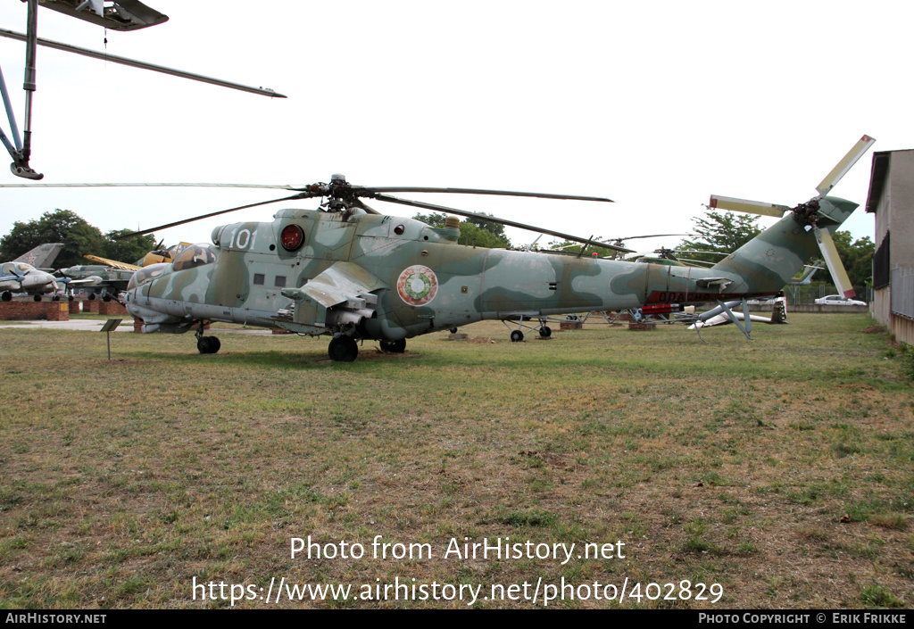 Aircraft Photo of 101 | Mil Mi-24D | Bulgaria - Air Force | AirHistory.net #402829