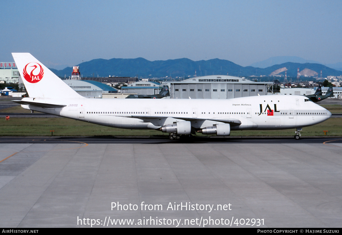 Aircraft Photo of JA8102 | Boeing 747-146 | Japan Airlines - JAL | AirHistory.net #402931