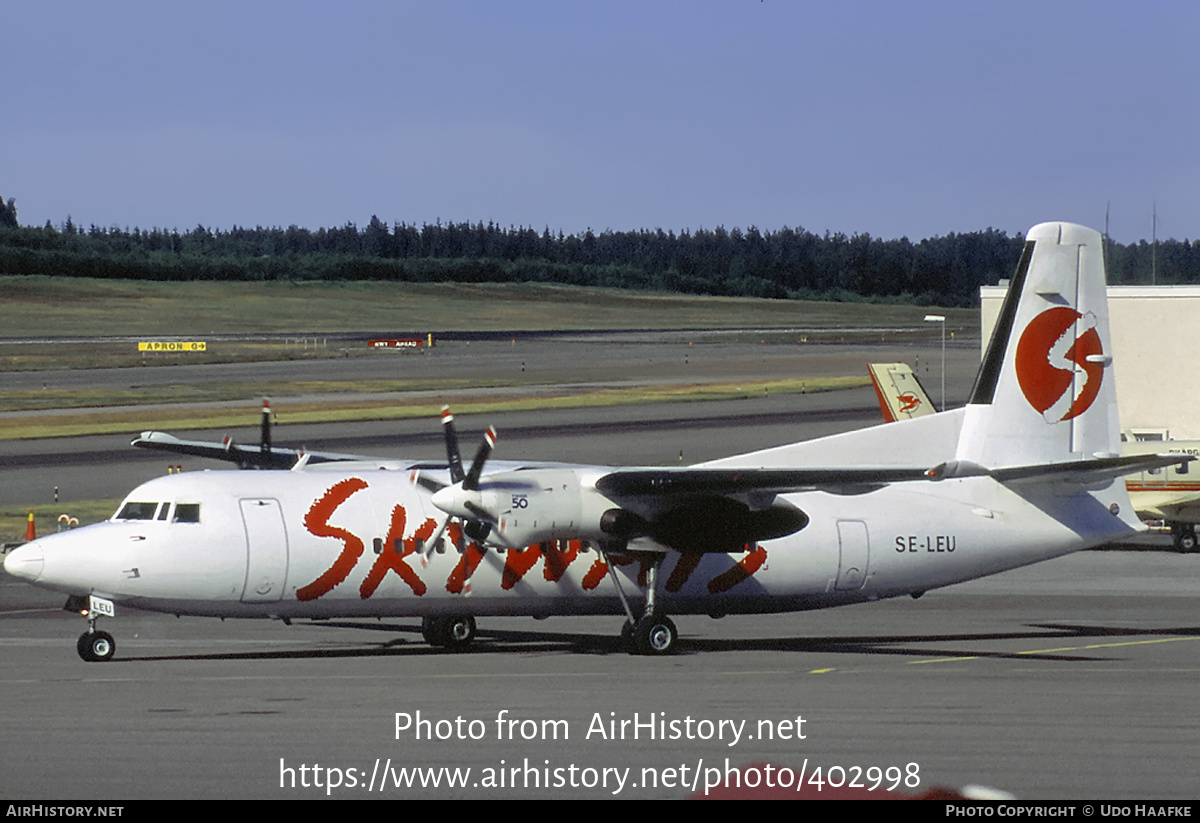 Aircraft Photo of SE-LEU | Fokker 50 | Skyways | AirHistory.net #402998