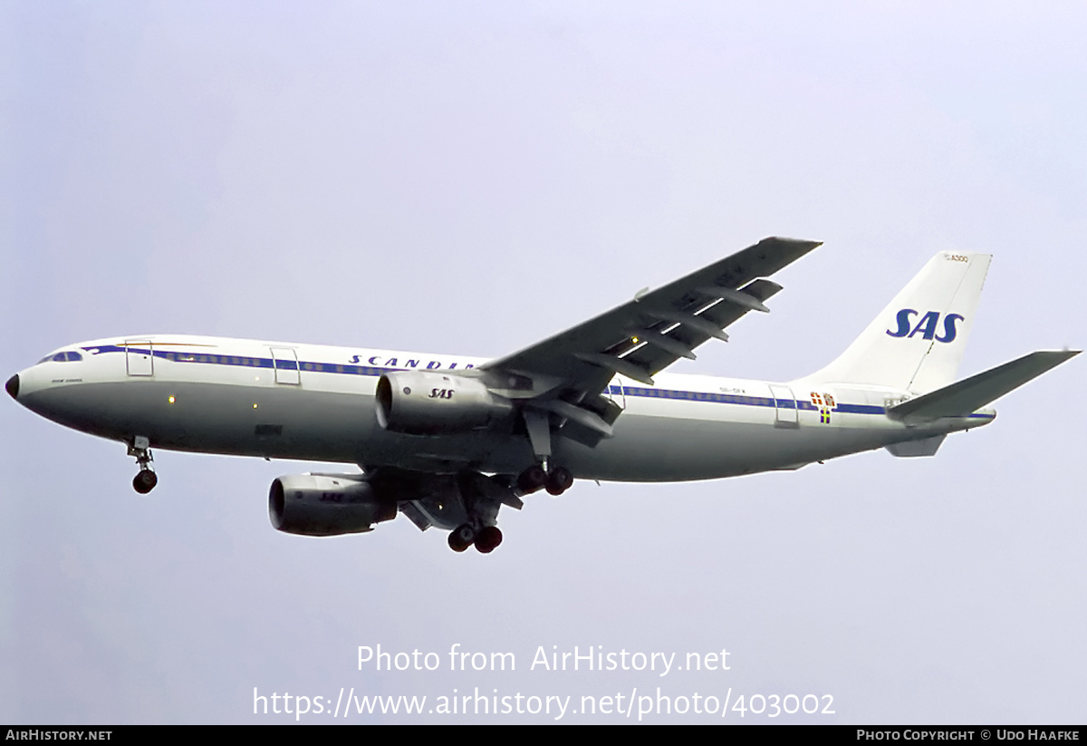 Aircraft Photo of SE-DFK | Airbus A300B2-320 | Scandinavian Airlines - SAS | AirHistory.net #403002