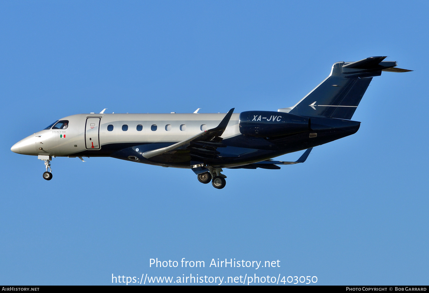 Aircraft Photo of XA-JVC | Embraer EMB-550 Legacy 500 | AirHistory.net #403050