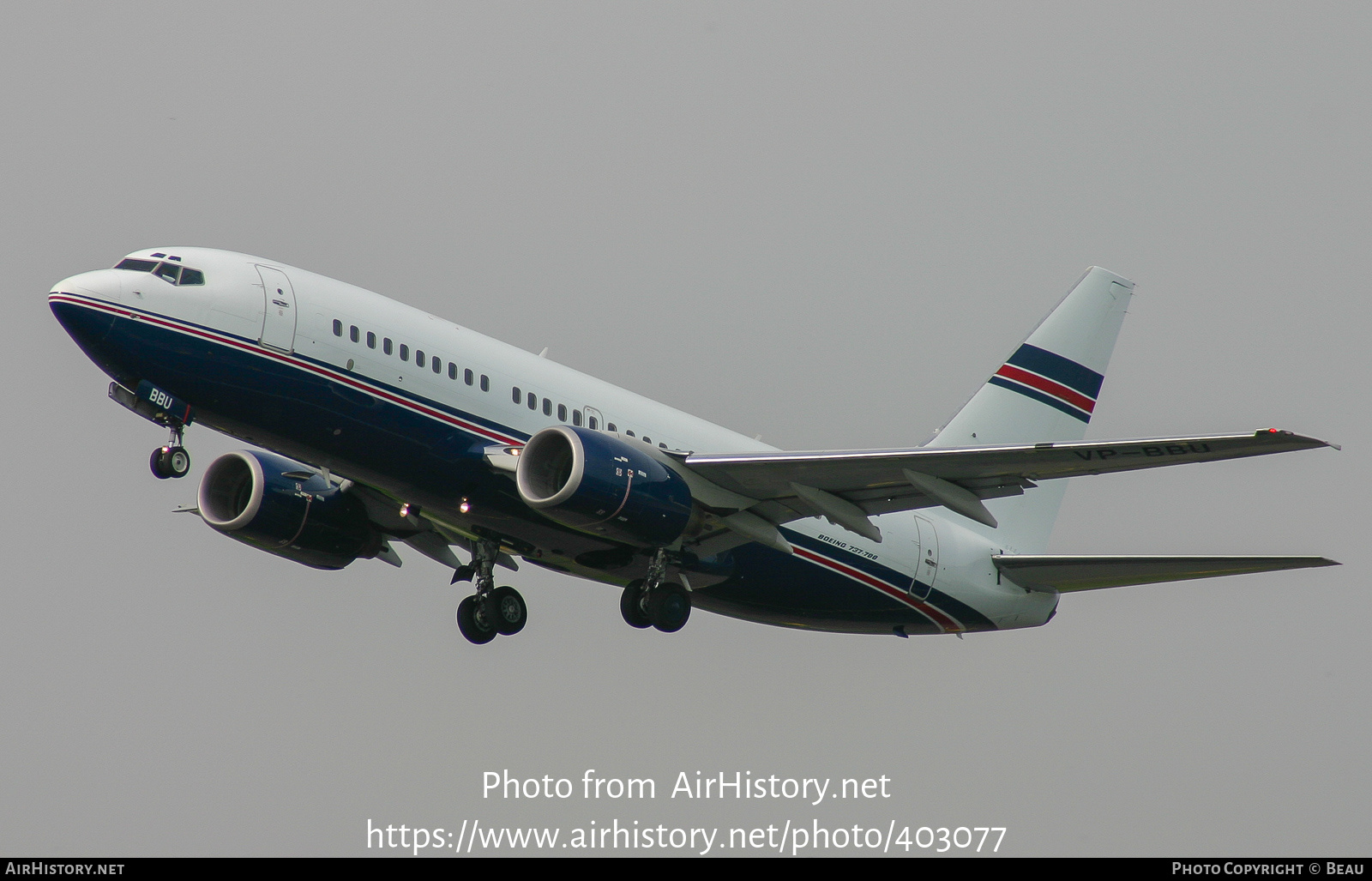 Aircraft Photo of VP-BBU | Boeing 737-705 | Fordair | AirHistory.net #403077