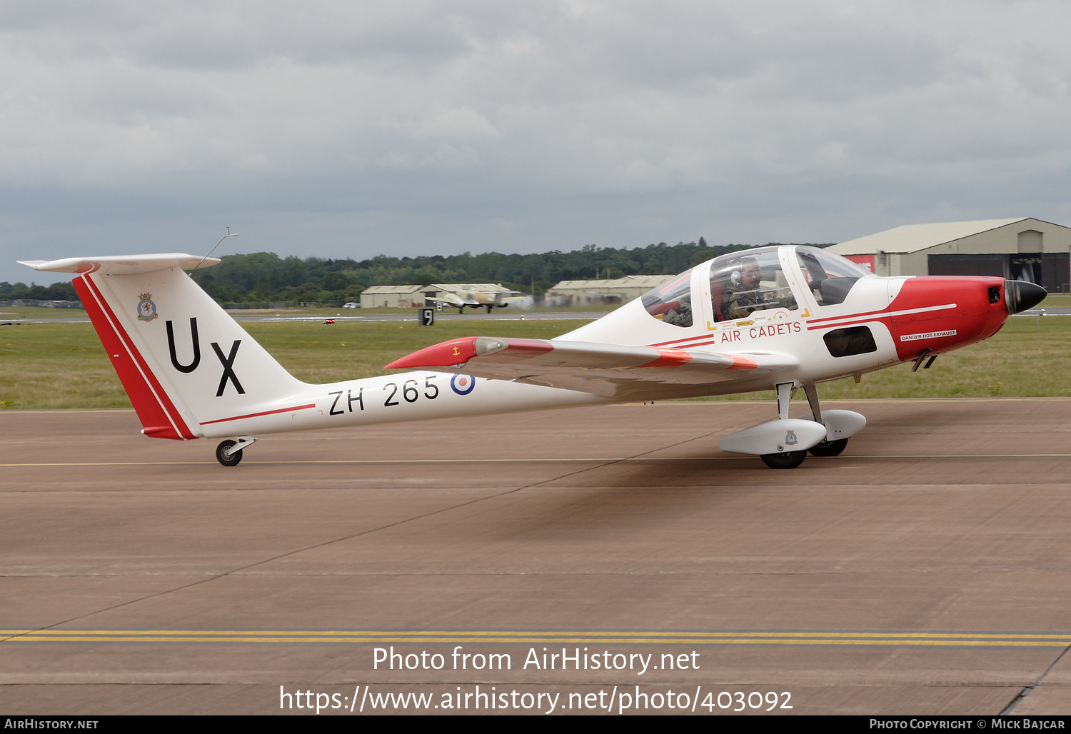 Aircraft Photo of ZH265 | Grob G-109B Vigilant T1 | UK - Air Force | AirHistory.net #403092