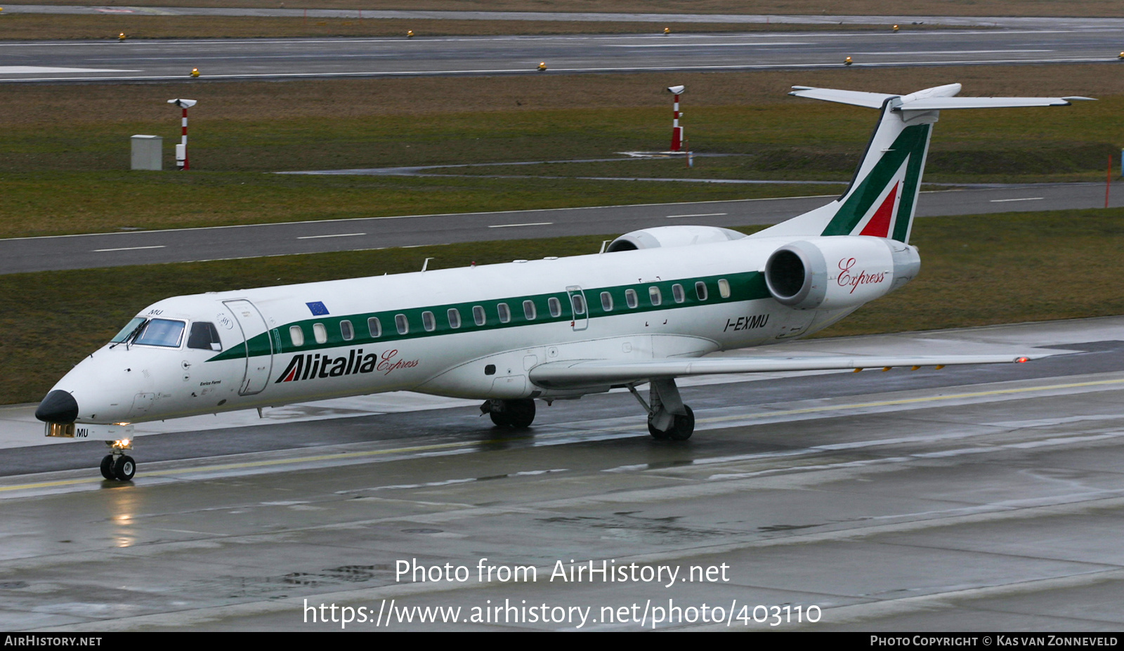 Aircraft Photo of I-EXMU | Embraer ERJ-145LR (EMB-145LR) | Alitalia Express | AirHistory.net #403110