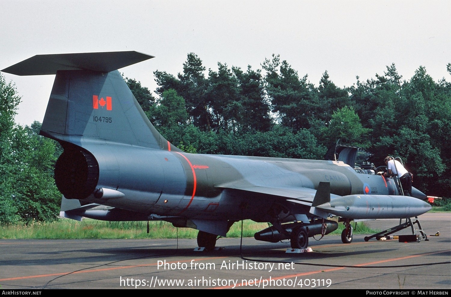 Aircraft Photo of 104795 | Lockheed CF-104 Starfighter | Canada - Air Force | AirHistory.net #403119